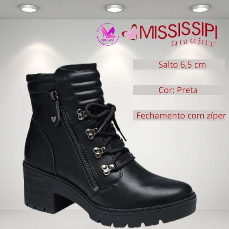 Fashion coturno mississipi preto