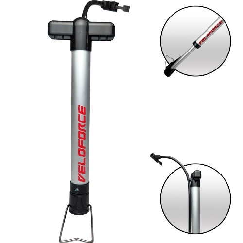 Bomba De Encher Pneu De Bike Alumínio 30cm De Chão Vloforce