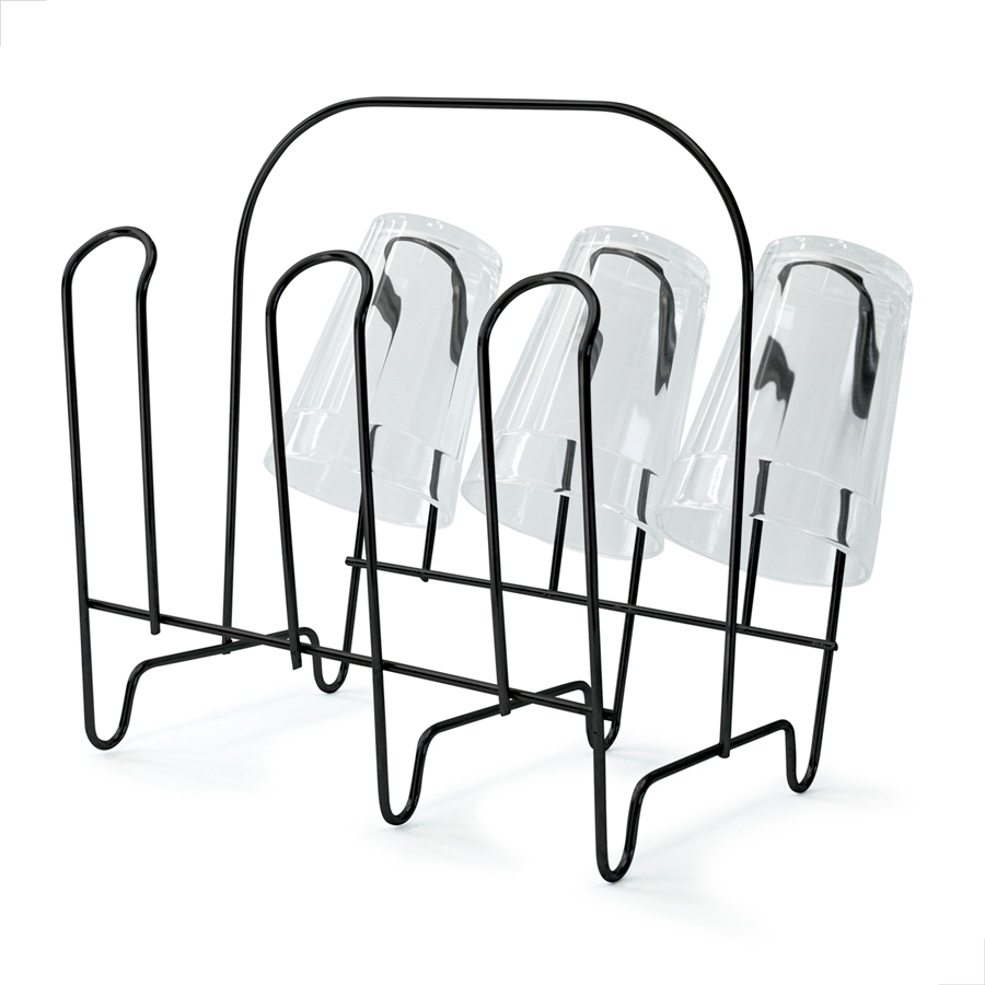 Escorredor Porta Copos Suporte Para 6 Copos Cozinha