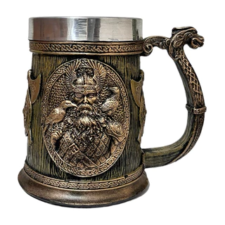 Caneca Chopp Thor Odin Medieval Nórdica Viking 500ml Geek