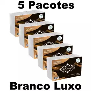 Papel Toalha Interfolha Branco Luxo 5000 Folhas