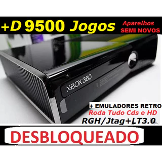 Xbox 360 Desbloqueado RGH HD + 9500 Jogos a Escolha Top
