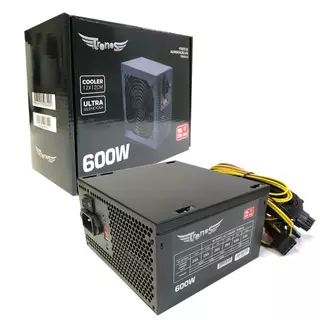Fonte Gamer Tronos Atx 600w Trs/6350-b Real 24 Pinos Bivolt
