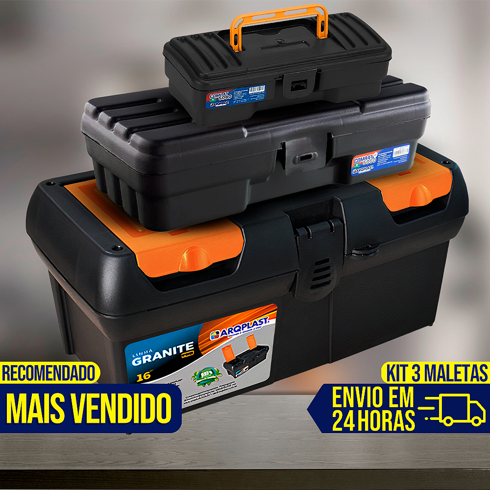 Makana☆様 リクエスト 3点 まとめ商品 Kit 3 Maletas Caixa de Ferramentas Grande Reforçada Multiuso
