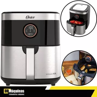 Fritadeira Sem Óleo 2 em 1 Black Inox 4,8L 220V - Oster