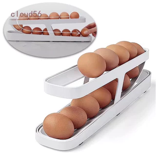 Porta Ovos De 2 Andares Dispenser Automático Para 15 Ovos Organizador Refrigerador Rolling Egg Holder Envio Imediato - Bluestar