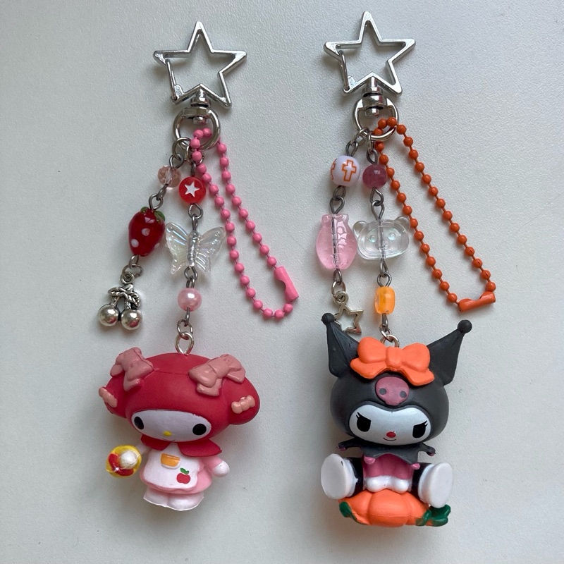 Chaveiros Sanrio My melody e Kuromi