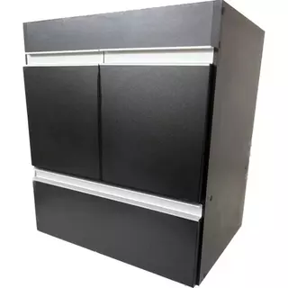 Gabinete 60 CM Puxadores em Aluminio 100 % Mdf Móveis Banheiro JTR com Gaveta JTR Com Gaveta