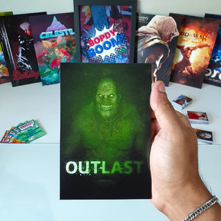 Outlast Placa decorativa mdf quadro decoração parede presente Jogos / Games / Setup Gamer