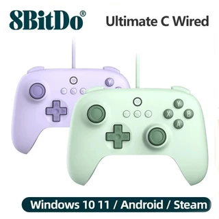 Controle Joystick 8bitdo - Ultimate C Wired Gaming Windows Pc Android