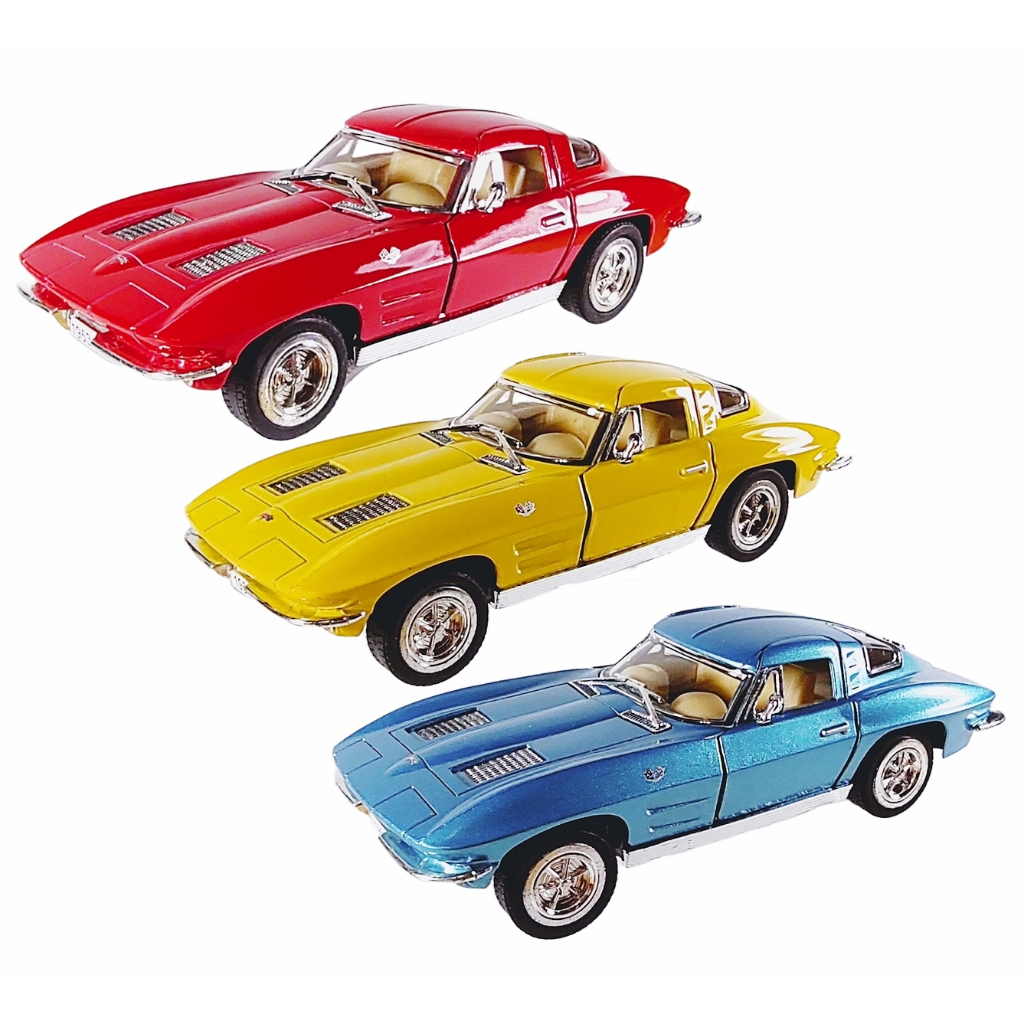 Miniatura Corvette Sting Ray 1963 - Oficial Kinsmart