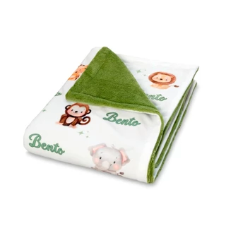 mantinha para nenem personalizada com nome e personagem envio já em Oferta na Shopee