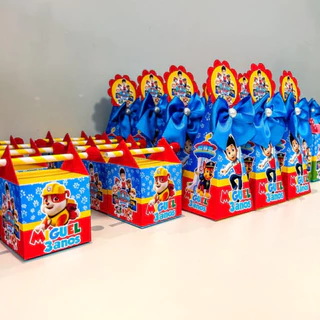 20 Personalizados Patrulha - Pegue e Monte