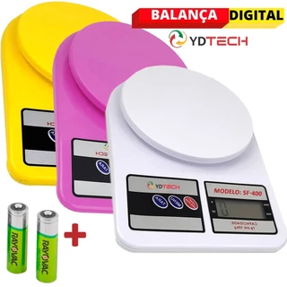 Balança Digital de Cozinha 10Kg de Alta Precisão - 0.1g até 10kg (Várias Cores)（A44）
