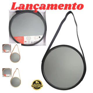 Espelho Decorativo Pequeno Redondo 45cm- Preto Rose Gold Champagne