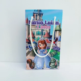 Sacolinha Personalizada Princesa Sofia / PEGUE E MONTE