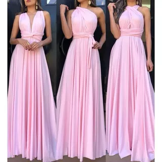 vestido Longo Várias Formas Infinity Multiformas Multiuso Festas Casamento Madrinhas Formatura