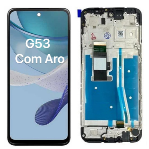 Tela Touch Display Lcd Moto G53 XT2335 XT2355-2 Sem Aro e Com Aro