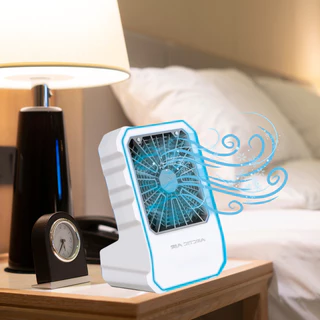 Ar Condicionado Climatizador Umidificador Ventilador Agua E Gelo Com LED Portátil