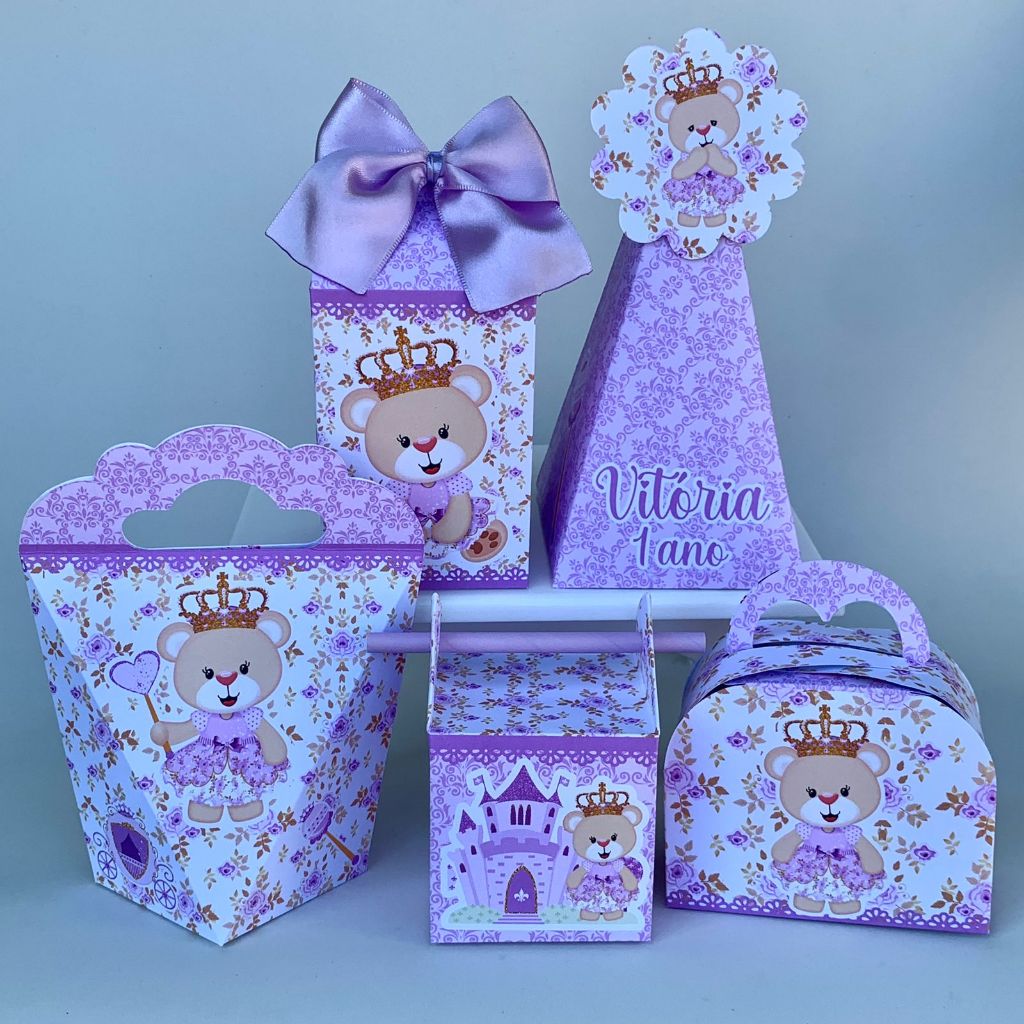 pegue-e-monte-kit-caixas-personalizadas-ursinha-princesa-lil-s-envie