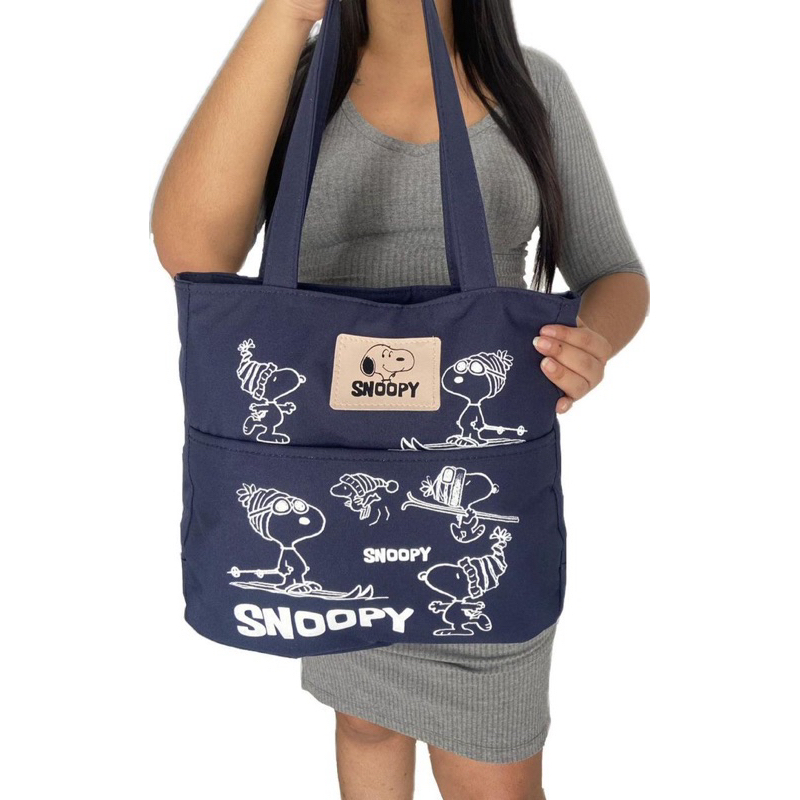 Bolsa Feminina Alça Lateral Lindíssima Azul Marinho Estampada