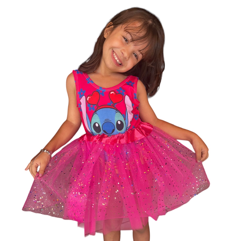 Roupa Stitch Menina Fantasia Lilo Stich Roupa Aniversário Lilo