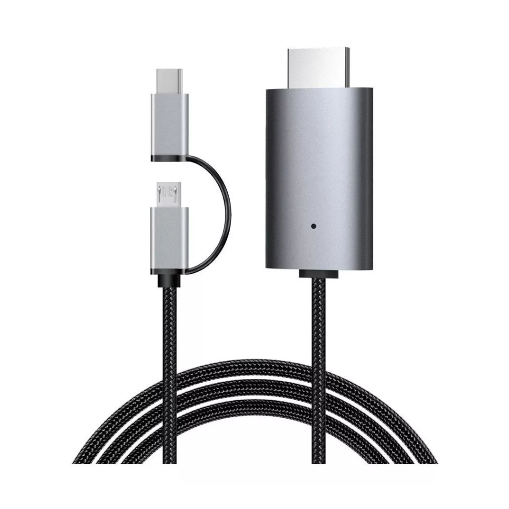 LD39 Cabo Hdmi Para Celular USB C Adaptador 4k 2 Em 1 Para Dispositivo Android