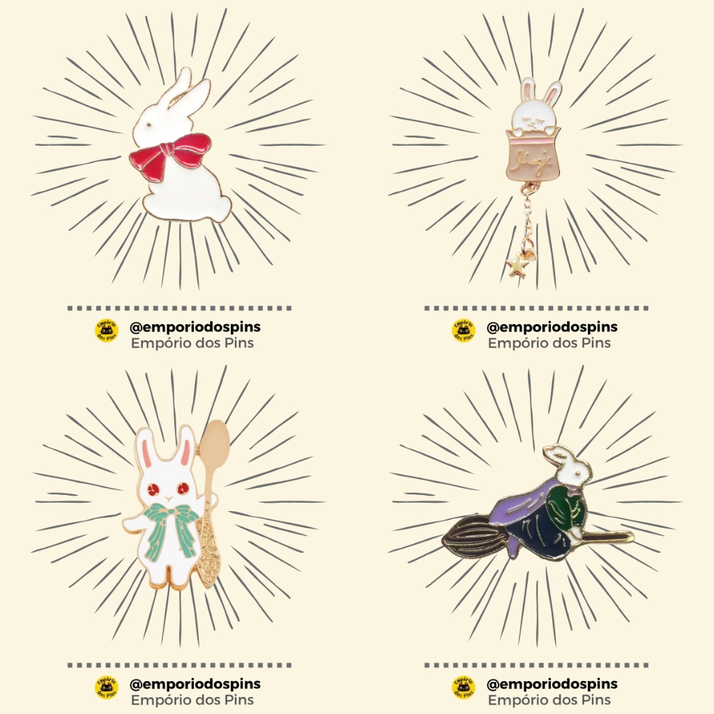 Pin | Broche | Animais | Coelho