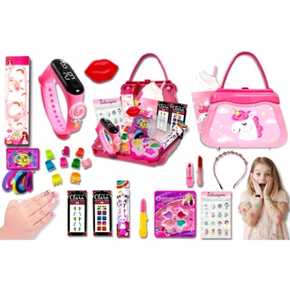 kit Infantil Criança De Maquiagem Com Maletinha Make Linda Completa