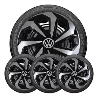 Kit 4 Calotas Esportivas Aro 13 Universais Reforçadas Spider Compativel Com Polo Golf Voyage Up