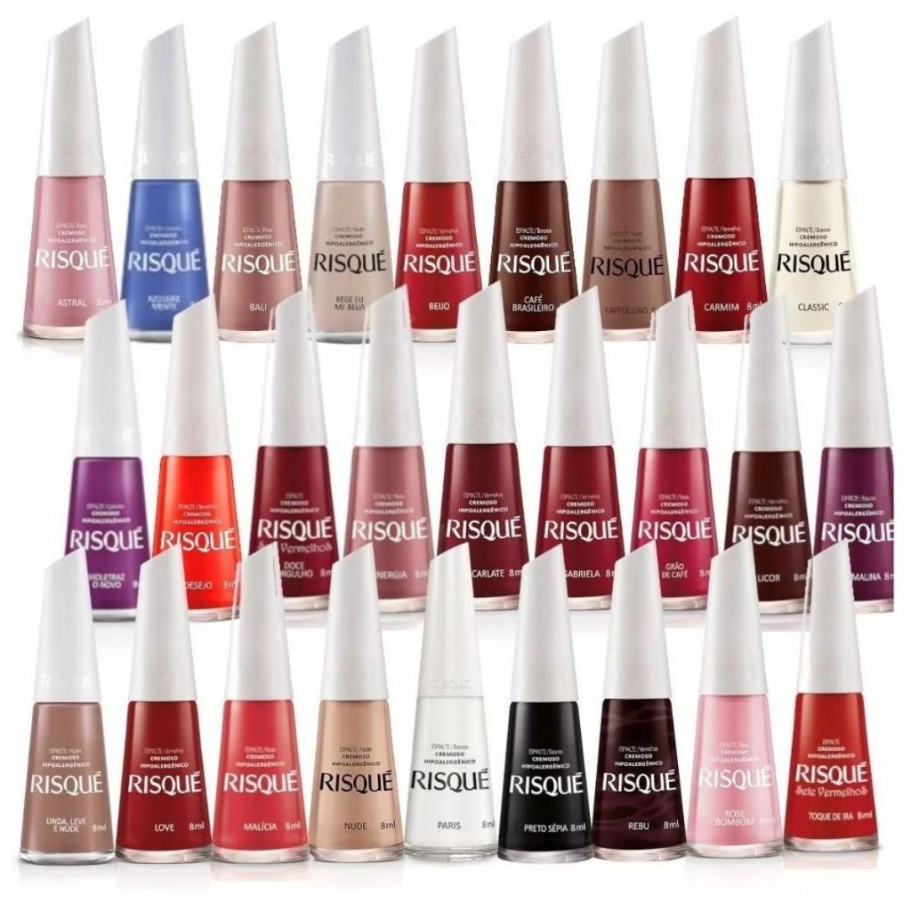 Risqué - Kit 30 Esmaltes Diferentes - Cores Sortidas Risque | Shopee Brasil