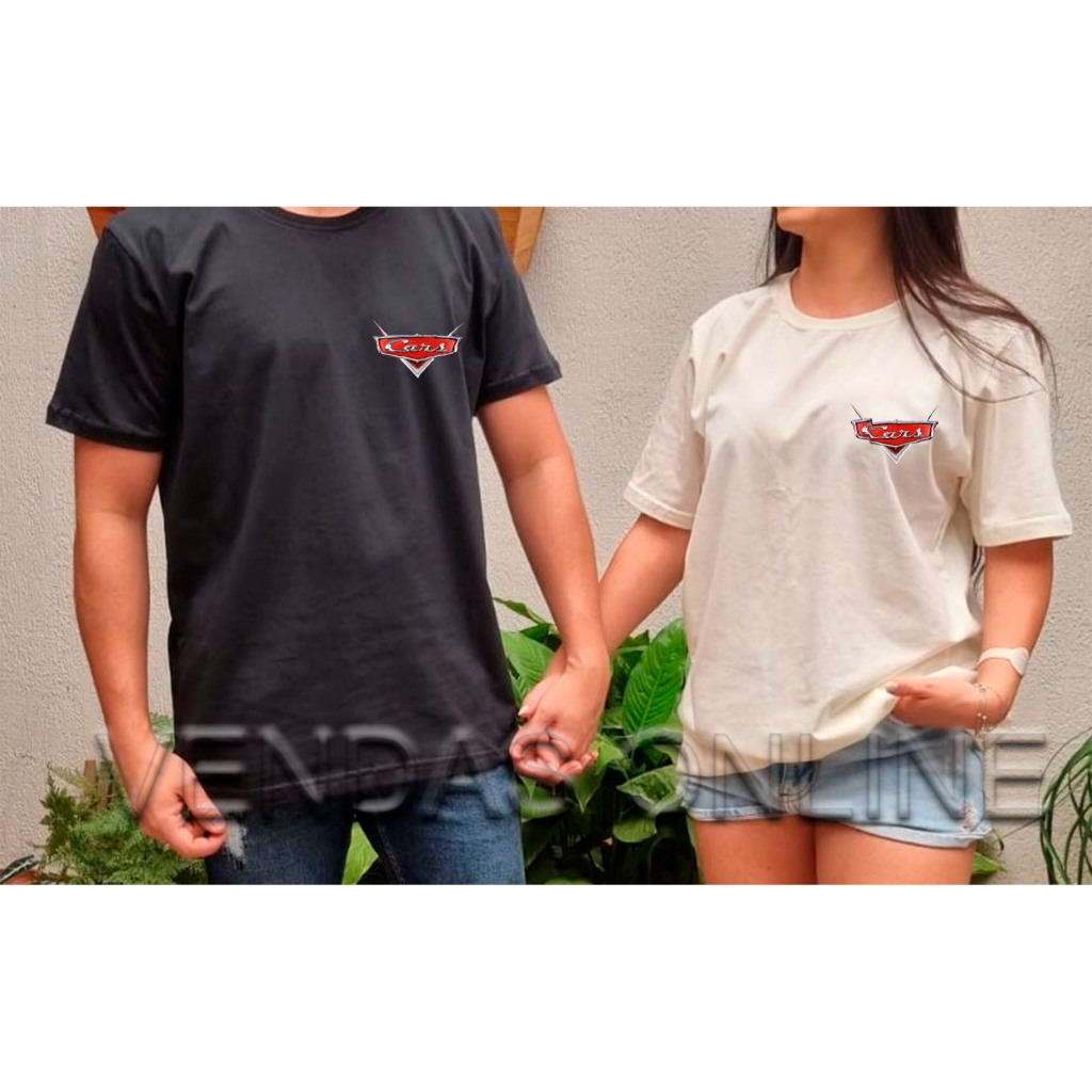 Camiseta Premium Kit Casal Cars Filme Qualidade + Envio Imediato