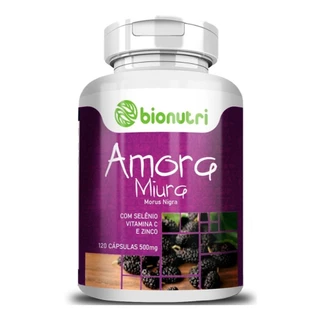 Amora Miura Selênio Vitamina C Zinco 120 Cáps 500mg Bionutri