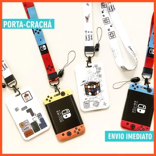 Geek - Chaveiro com cordão e Porta-Crachá