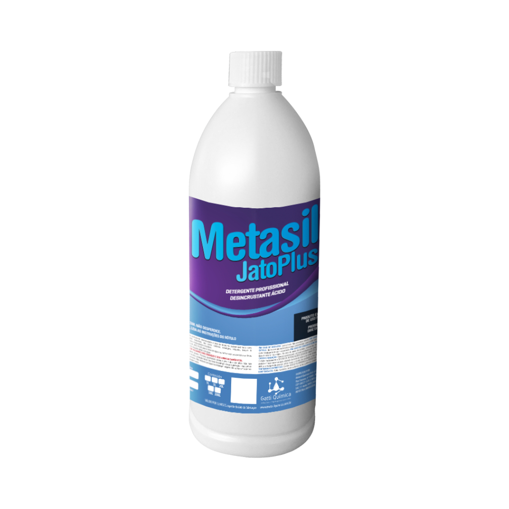 Metasil Jato Plus -1Litro Detergente Ácido Limpeza De Ar-condicionado e ...