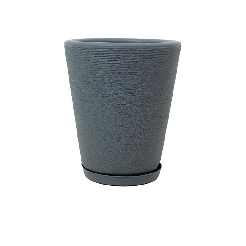 Vaso para plantas coluna escovada 4