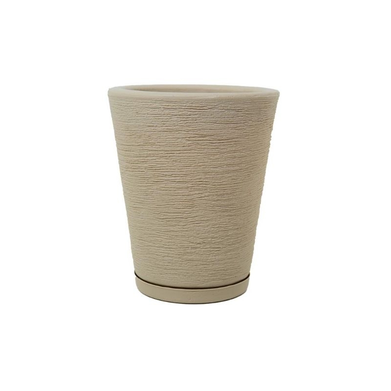 Vaso para plantas coluna escovada 3