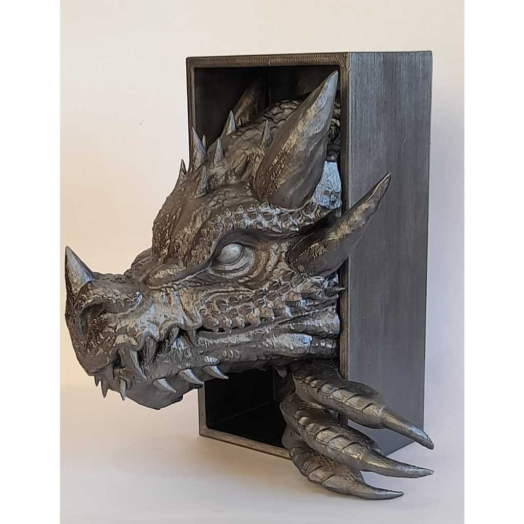 Aparador Dragão Booknook Diorama Para Livros Senhor Dos Anéis
