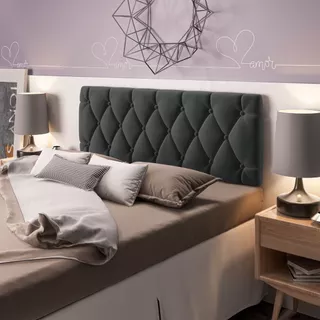 Cabeceira Estofada De Cama Box Casal E Queen Modelo Paris Varias Cores