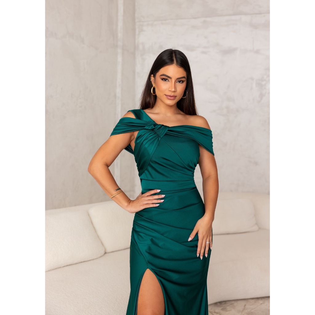 Que Caia Verde Esmeralda Vestido Madrinha Vestido De Festa Micro