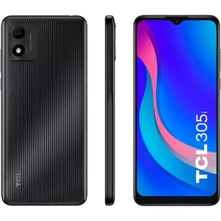 TCL 305I Smartphone 6.52 HD+ 64GB Câmera 13MP Frontal 5MP Dual Chip Preto