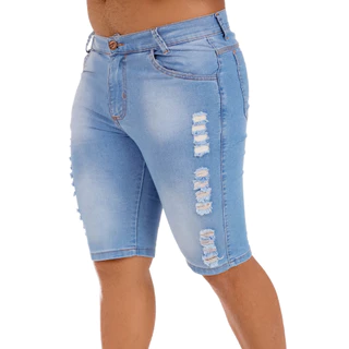 Bermuda Jeans Masculina Short Masculino Jeans Premium Com Detalhes Bermuda masculina.
