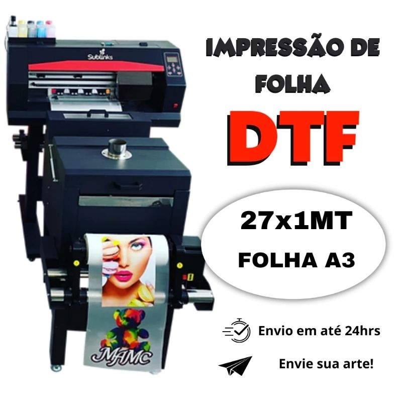 DTF ESTAMPE SUA ARTE EM FOLHA A4