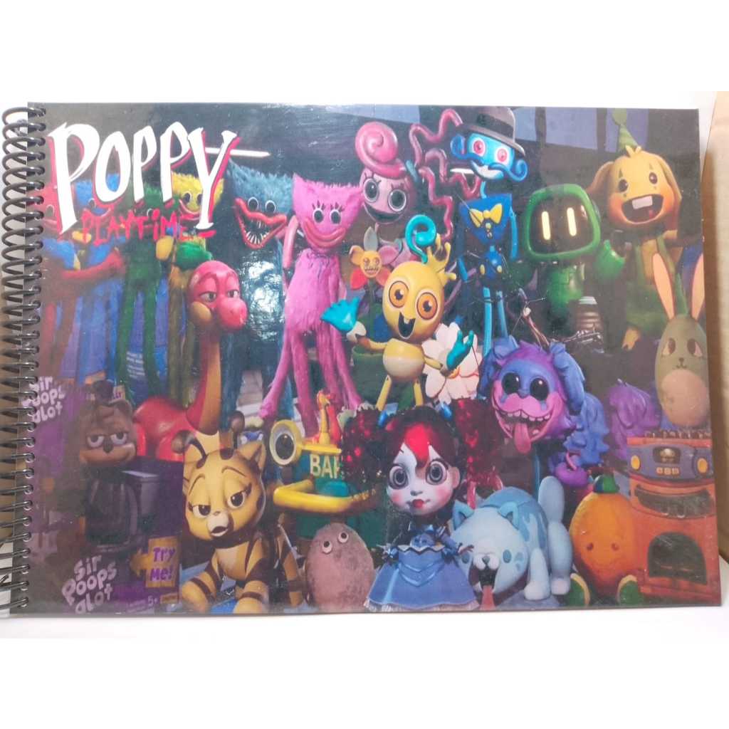 Caderno de desenho Poppy Playtime | Shopee Brasil