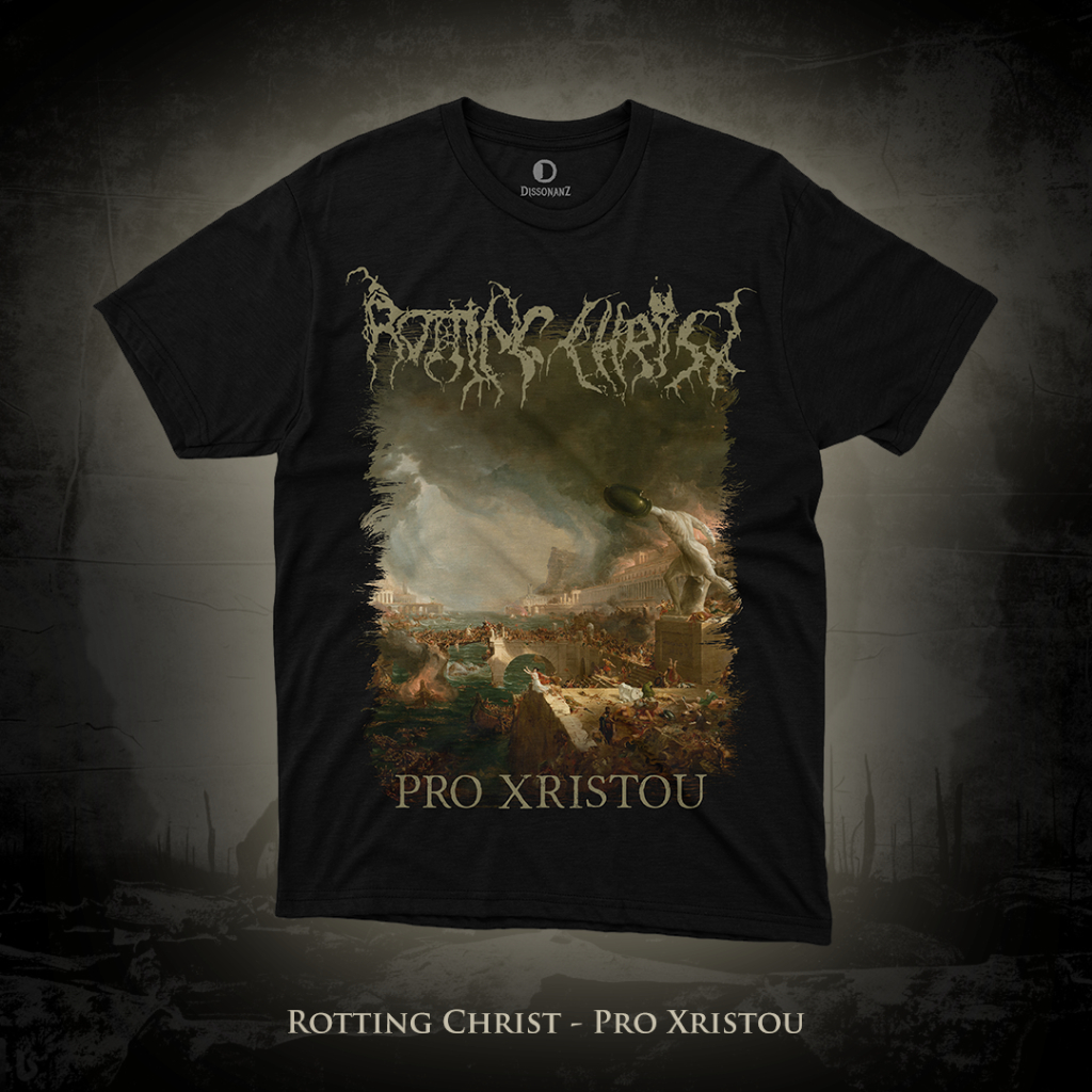 Camiseta: Rotting Christ - Pro Xristou - Greek Black Metal - 100% algodão, estampa em DTG