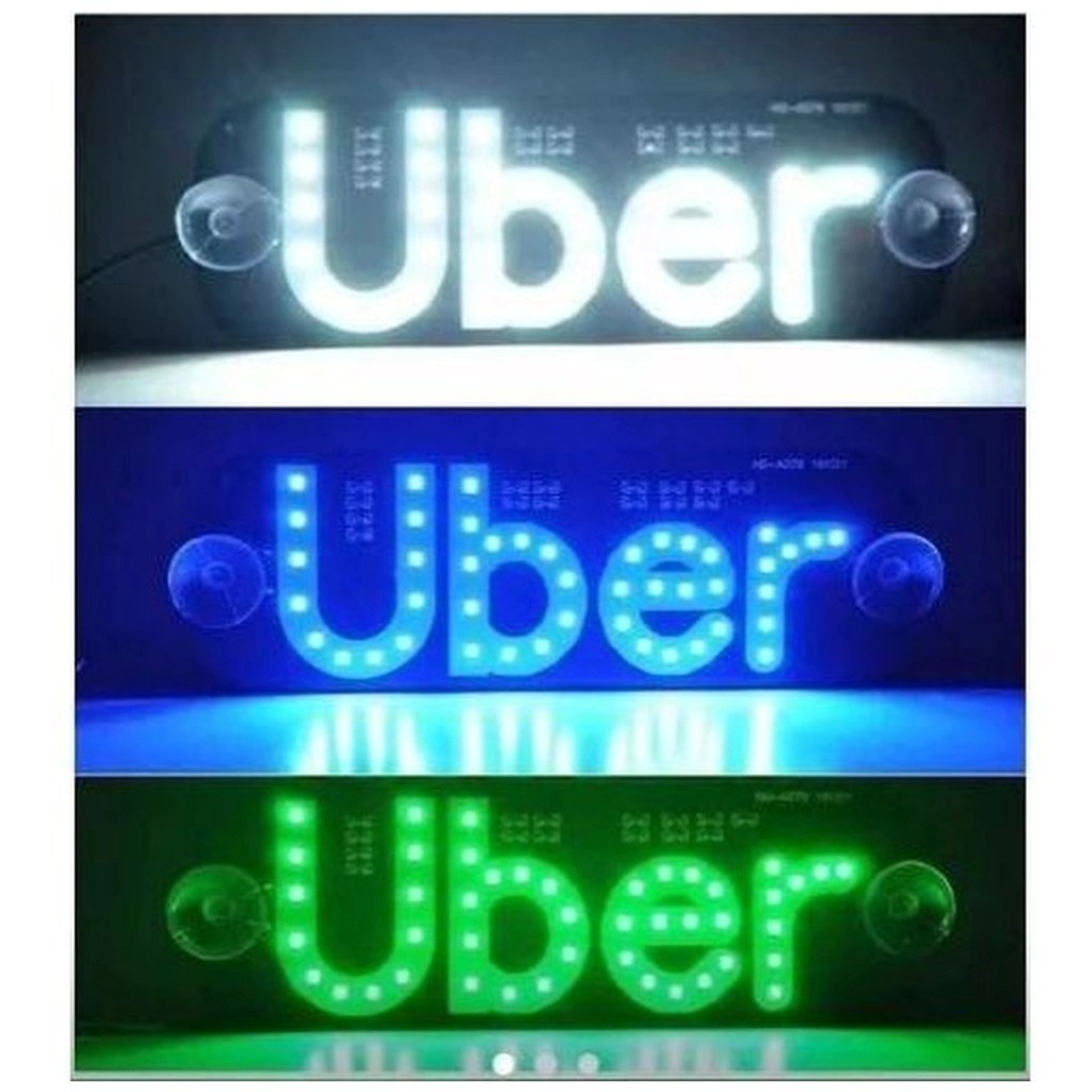 Placa de Led Letreiro Painel Luminoso Vidro Parabrisa de USB Motorista