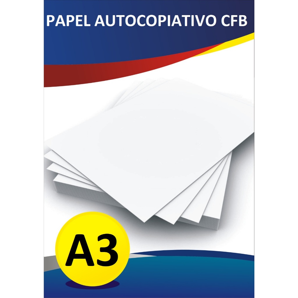 PAPEL AUTOCOPIATIVO 2º VIA CFB BRANCO 1300FLS