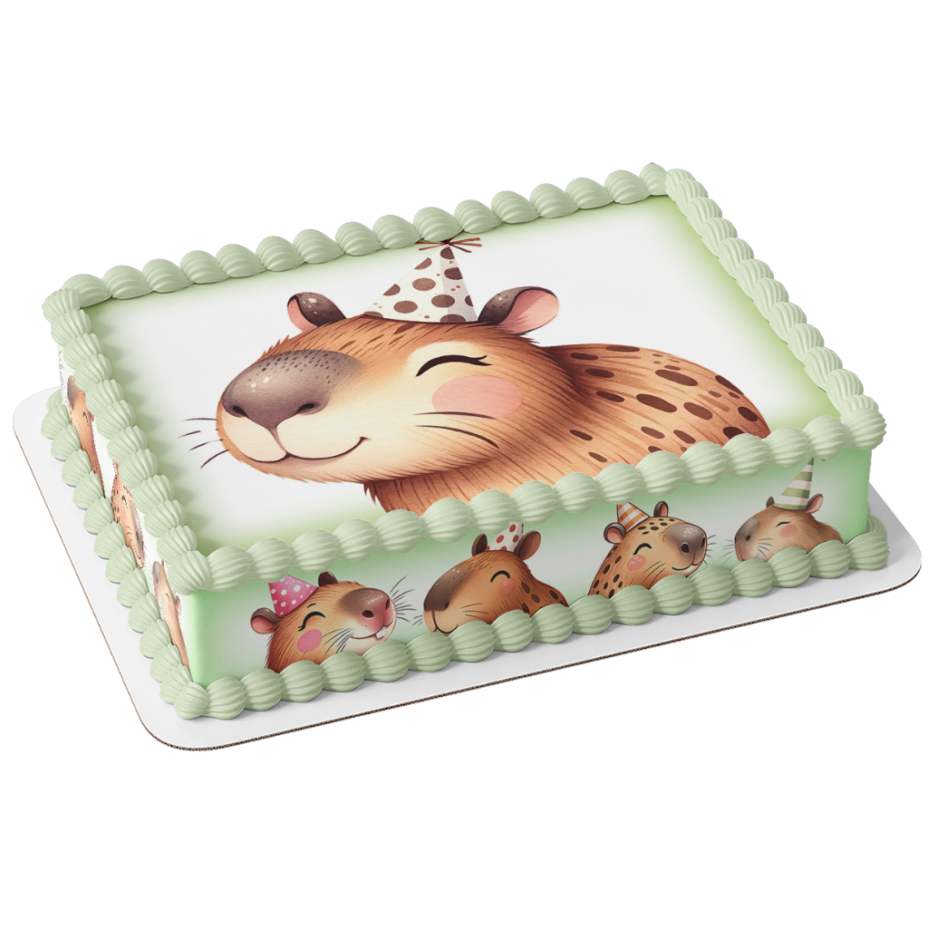 Papel arroz e faixa comestível para bolo festa aniversário c