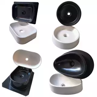 molde 3D forma de cuba de cimento kit 4 unid modelos mais vendido
