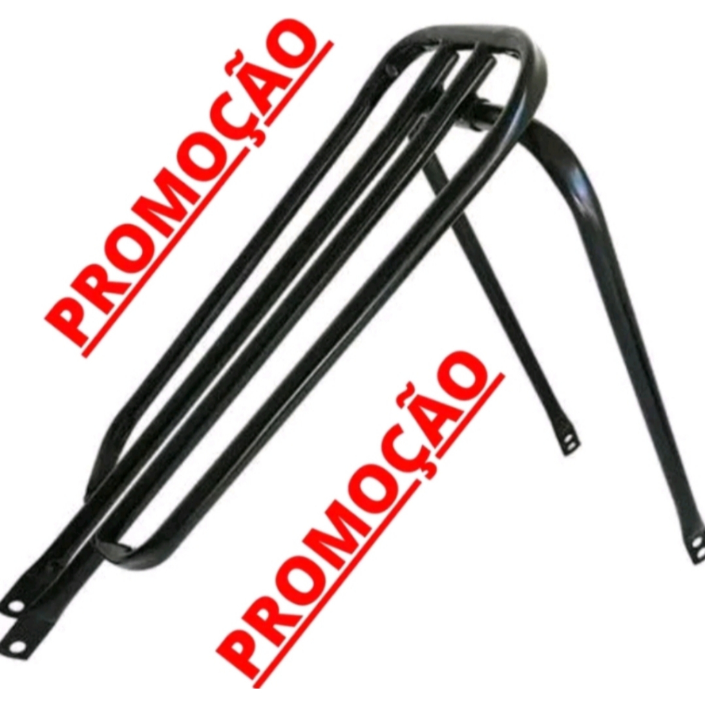 Garupa Reta BH Preta Bike Bagageiro Garupeira Bicicleta Original ...